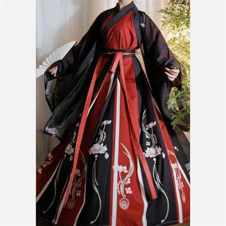 Robe Inspiration Japonaise Noir