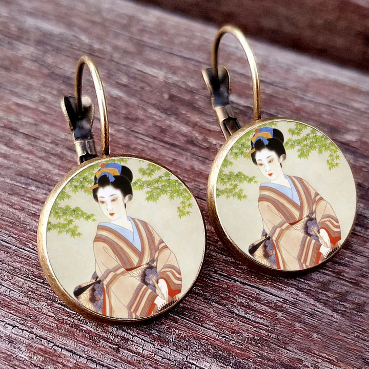 Japanese Classic Dome Earrings
