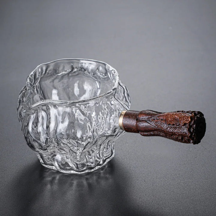 Petite Théière Japonaise en Verre Irrégulière Haut de Gamme