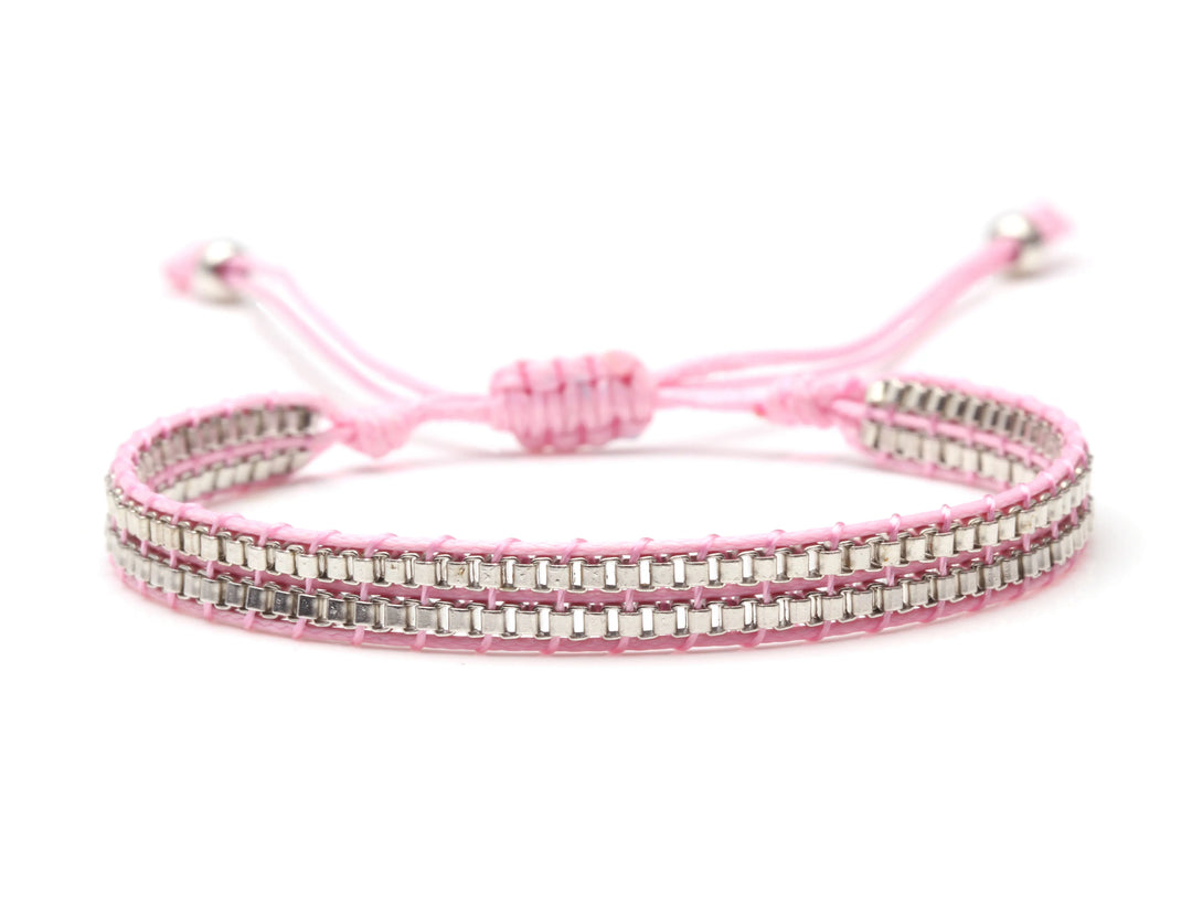 Bracelet Miyuki Tila Verre Tissé Camel