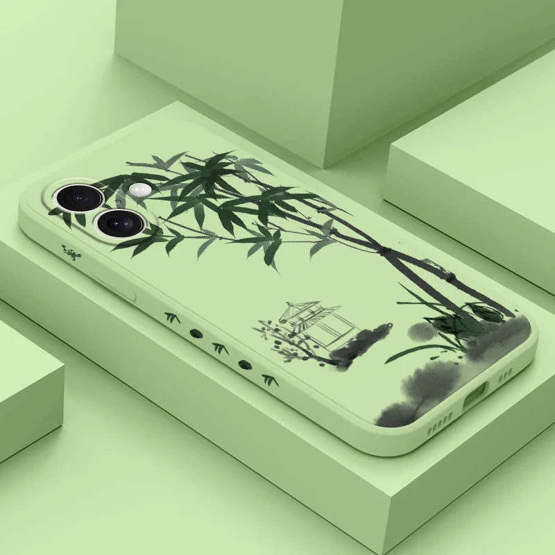 Coque de téléphone japonaise zen bambou