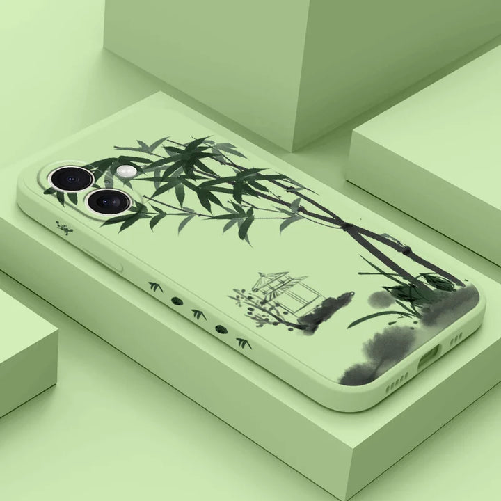 Coque de téléphone japonaise zen bambou