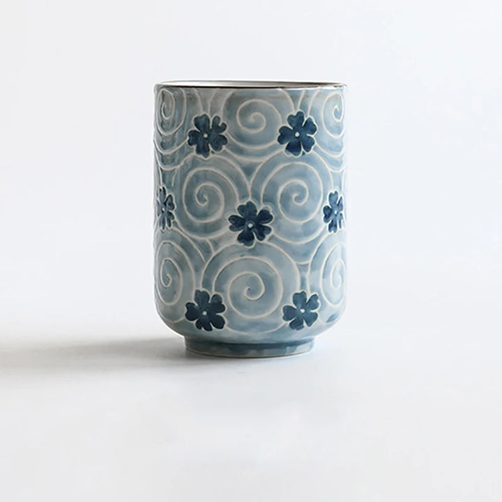 Tasse à thé japonais fleurs