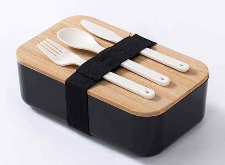 Boite bento bambou noir