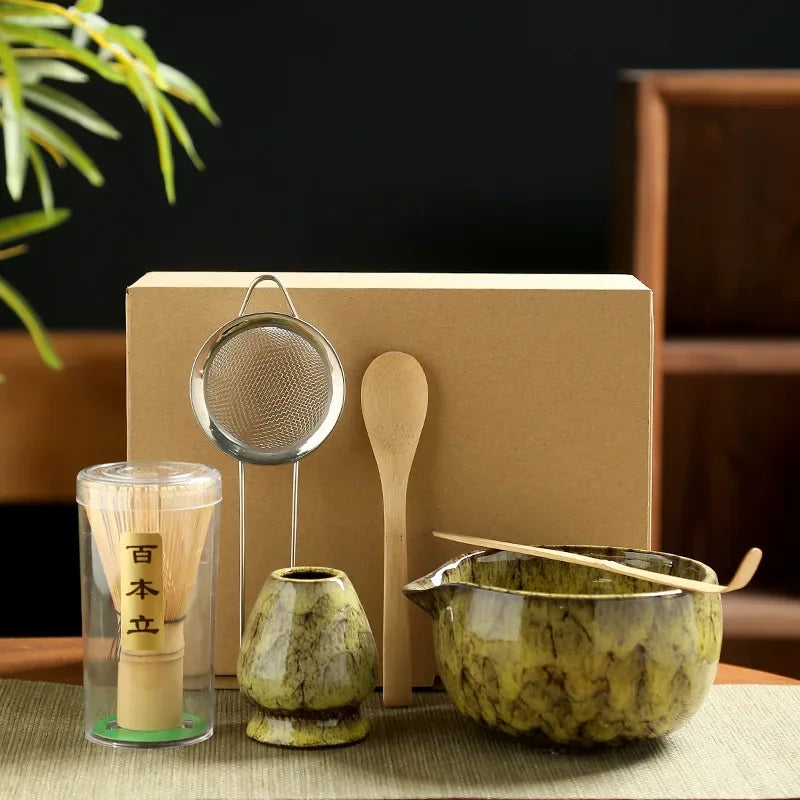 Set Complet Pour Matcha Jaune
