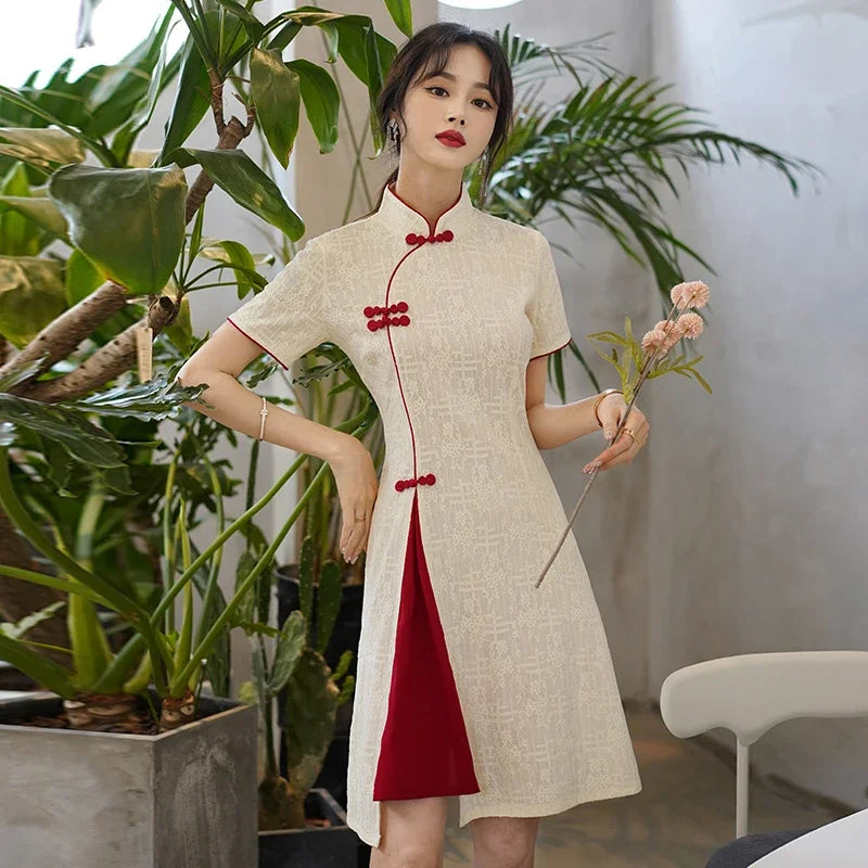 Robe Japonaise Rouge et blanche