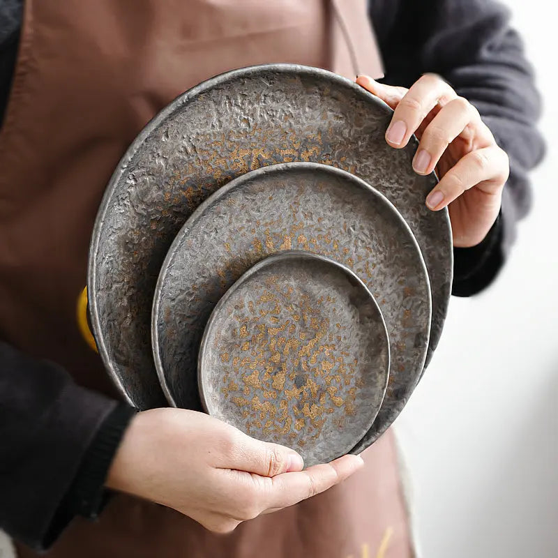 Assiette Japonaise Effet Vieilli