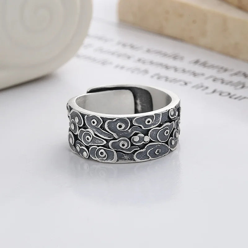 Bague japonaise homme argent