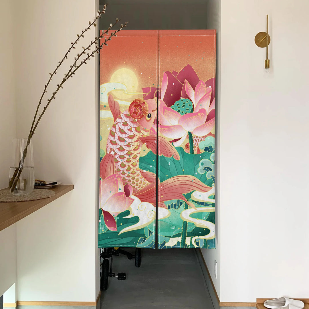 Japanese Carp Wave Curtain
