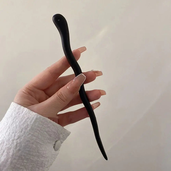 Bâton à cheveux japonais en bois vintage