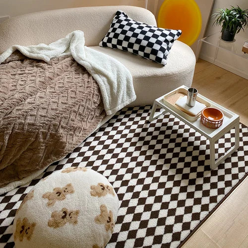 Japanese Checkered Living Room Rug