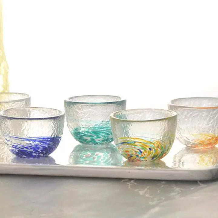 Japanese Colored Sake Glasses