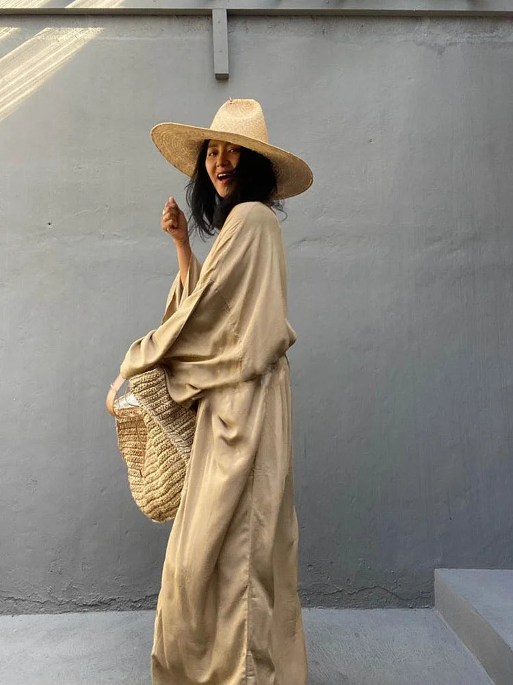 Kimono de plage en coton