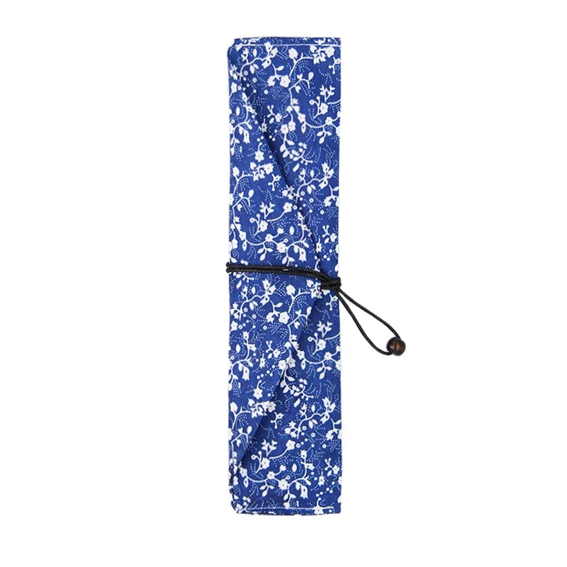 Japanese portable wooden cutlery blue