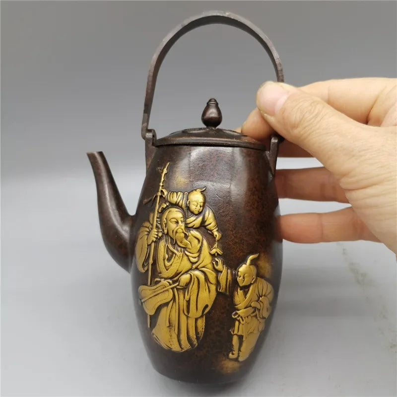 Théière Japonaise en Laiton Unique