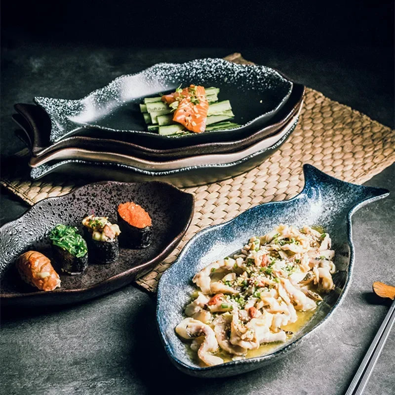 Assiette Japonaise À Forme Poisson