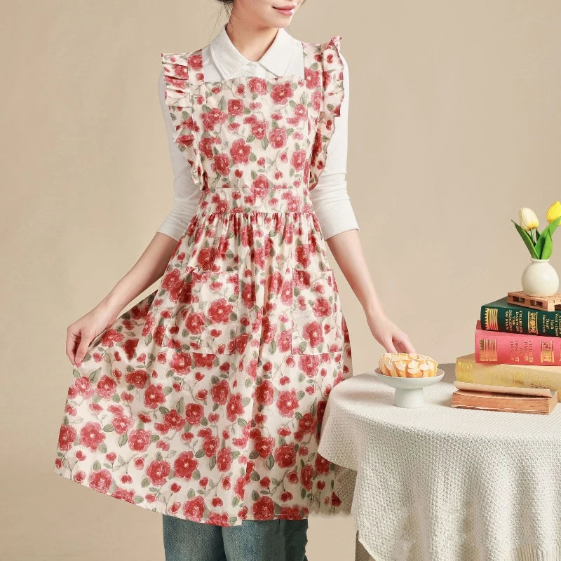 Tablier Japonais Motif Floral