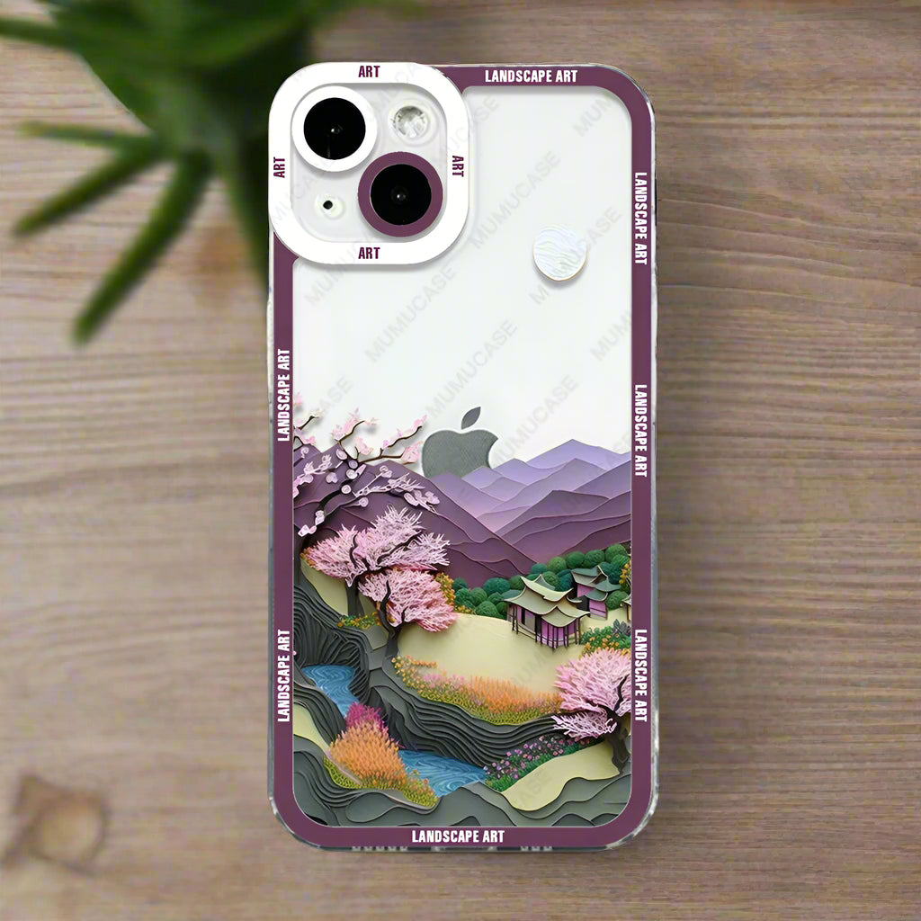 Coque de Téléphone Japonaise Souple violet