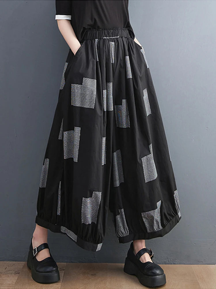 Pantalon Japonais Taille Haute Ample Soyeux