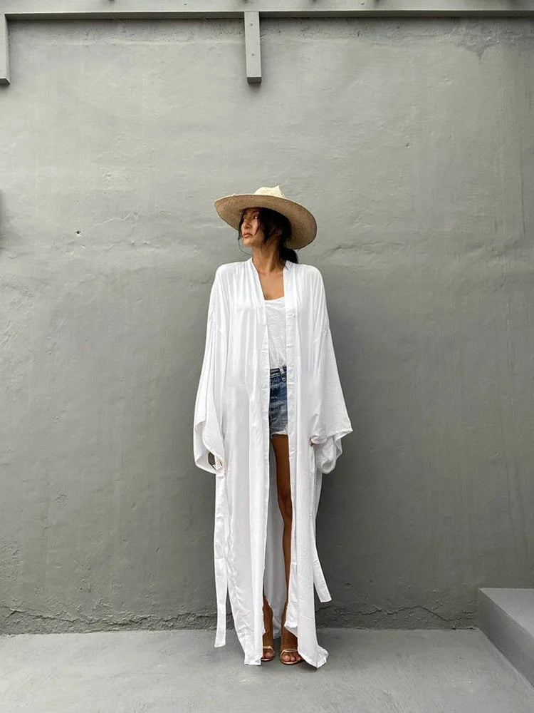 Kimono de plage en coton