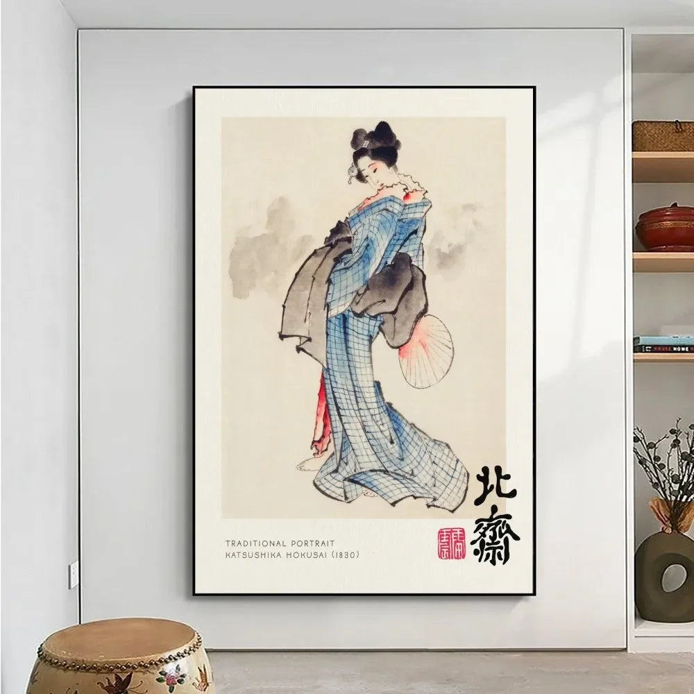 Tableau Japonais Rétro Geisha