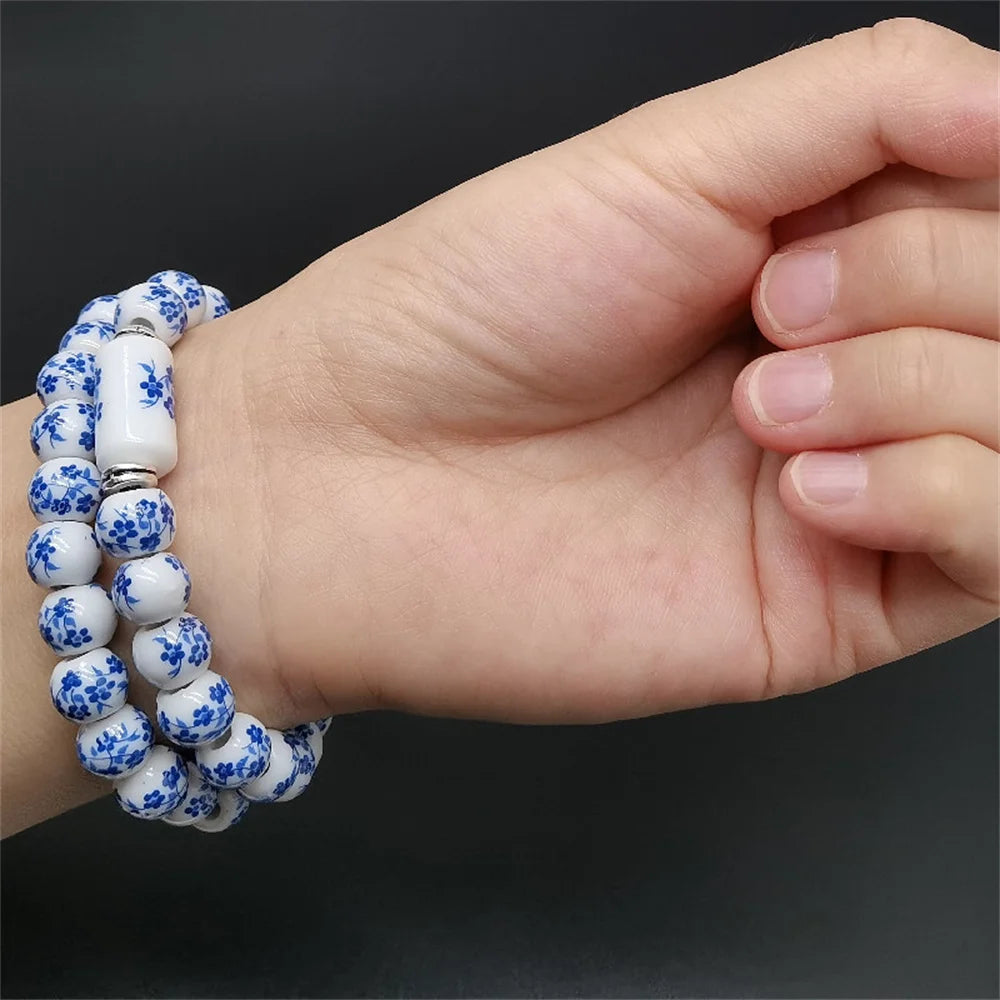 Bracelet Perlé Japonais en porcelaine