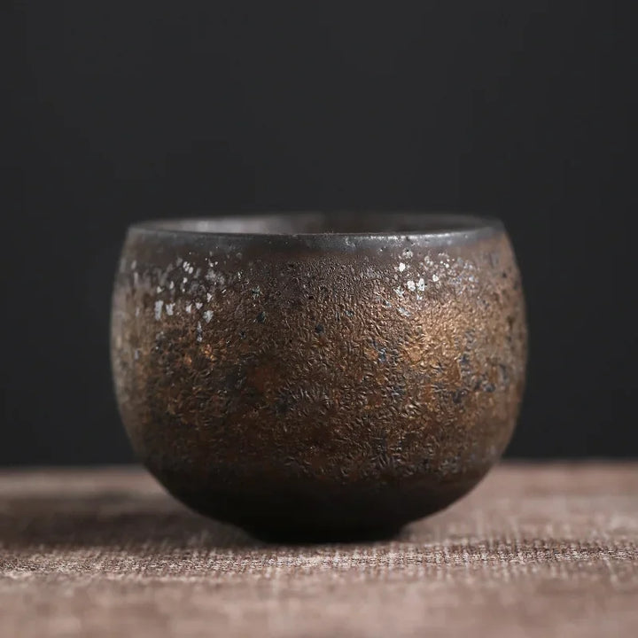 Tasse japonaise artisanale bronze