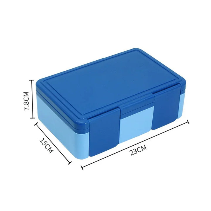 Boîte Bento 4 Compartiments Bleue