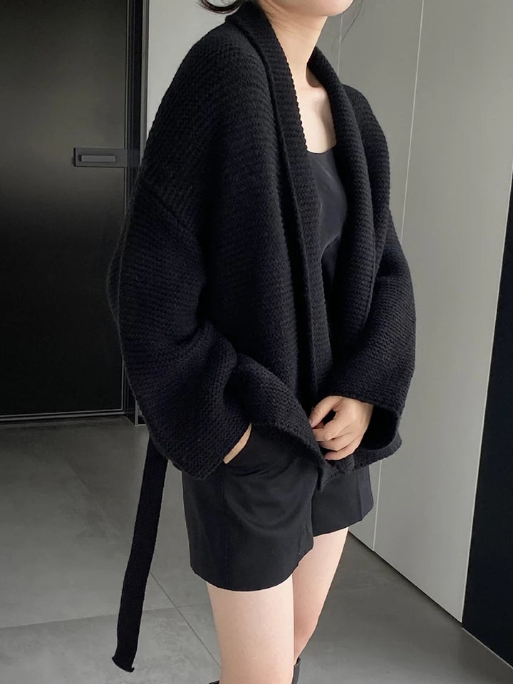 Veste Cardigan Kimono Femme Tricoté
