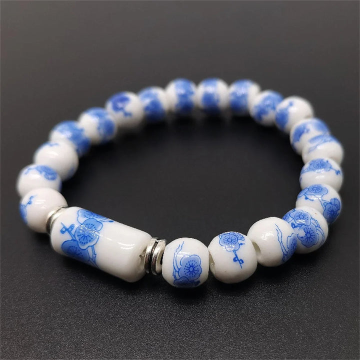 Bracelet Perlé Japonais en porcelaine
