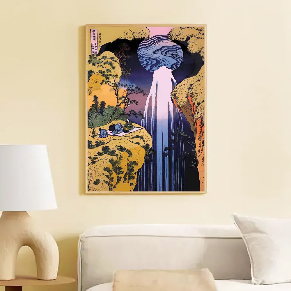 Tableau Japonais Hommes sur Montagne