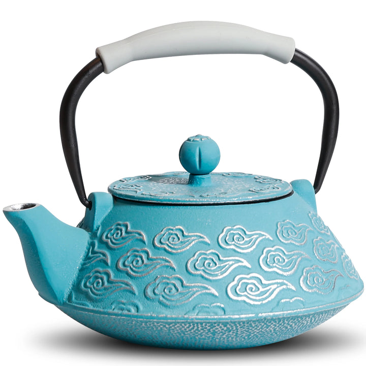 Théière artisanale japonaise bleu