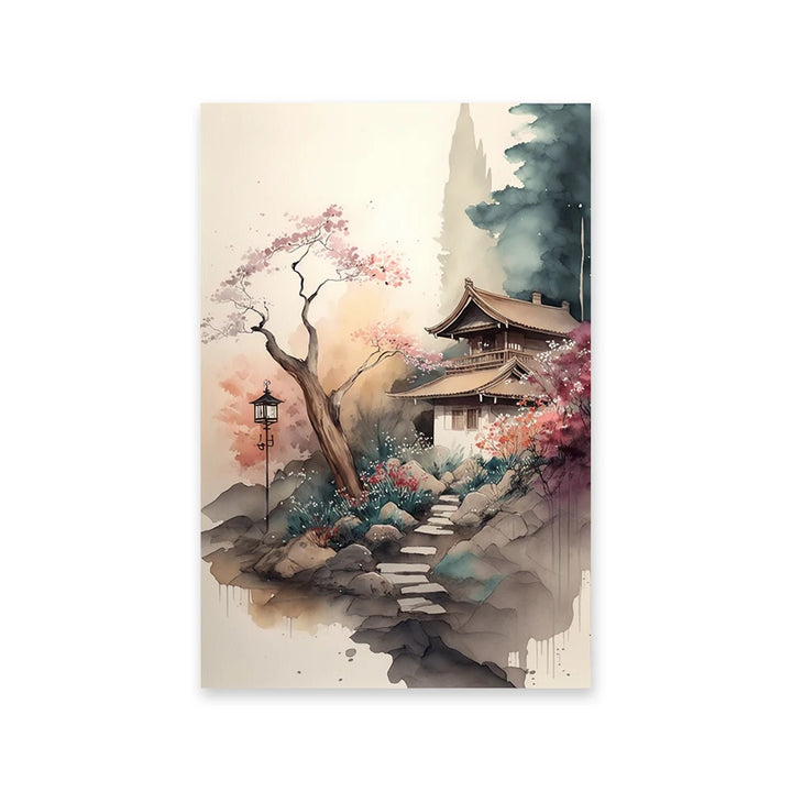 Tableau Paysage traditionnel Japonais Roches