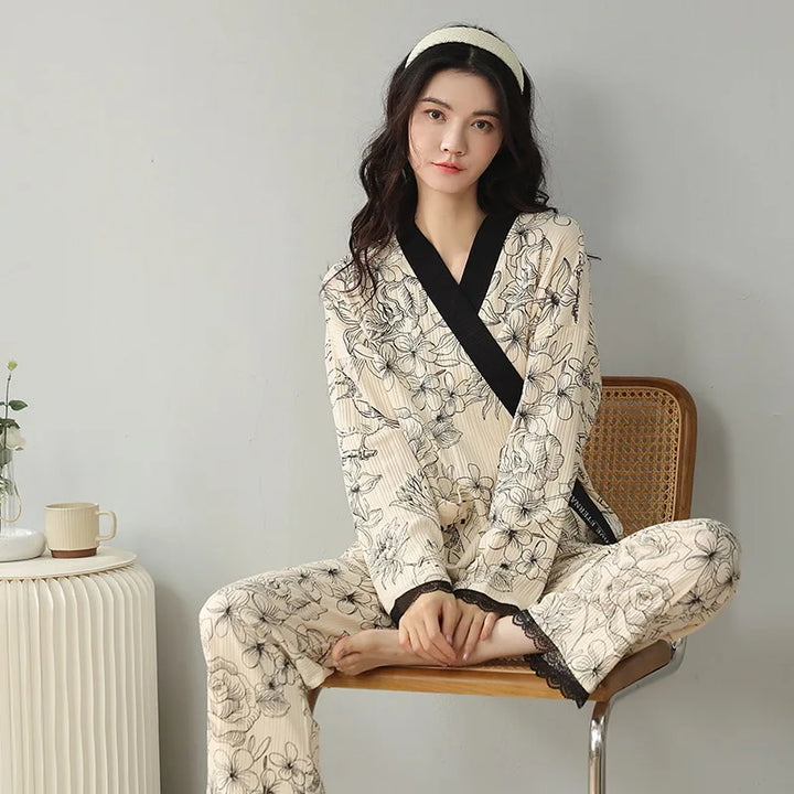 Ensemble de Pyjama Style Kimono
