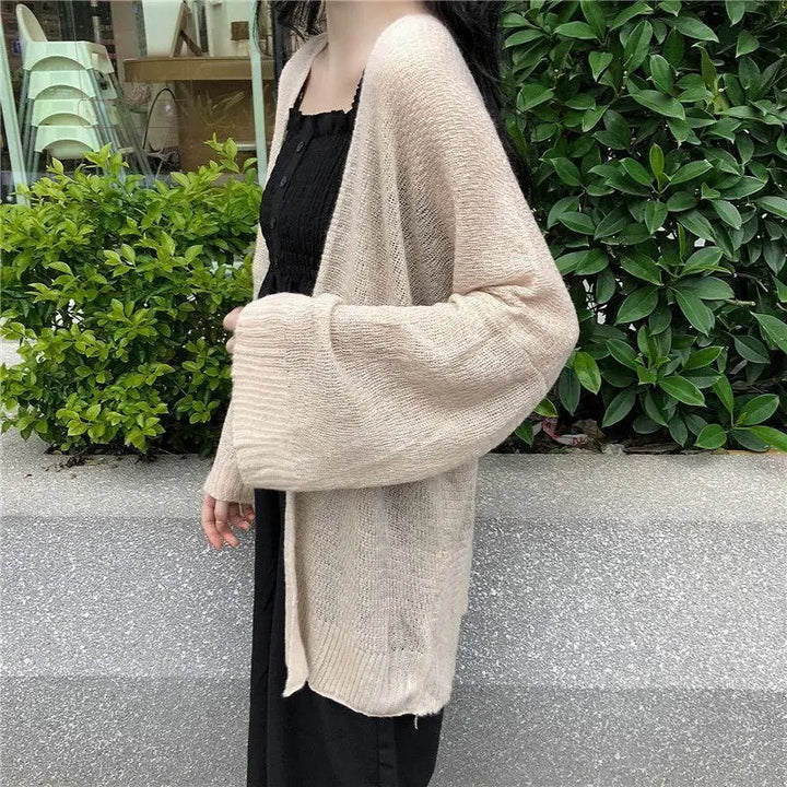 Veste Kimono Respirante pour Femme beige profil