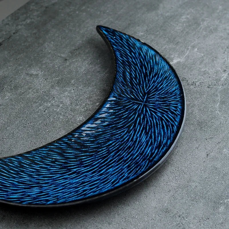 Assiette Japonaise Lune Bleue