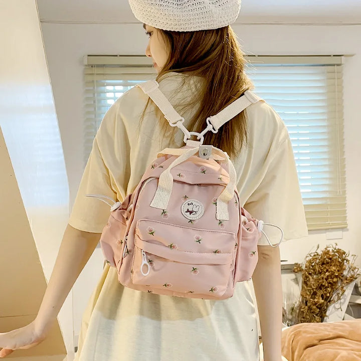 Sac à Dos Motif Japonais rose