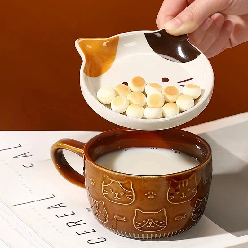 Tasse japonaise à motif chat