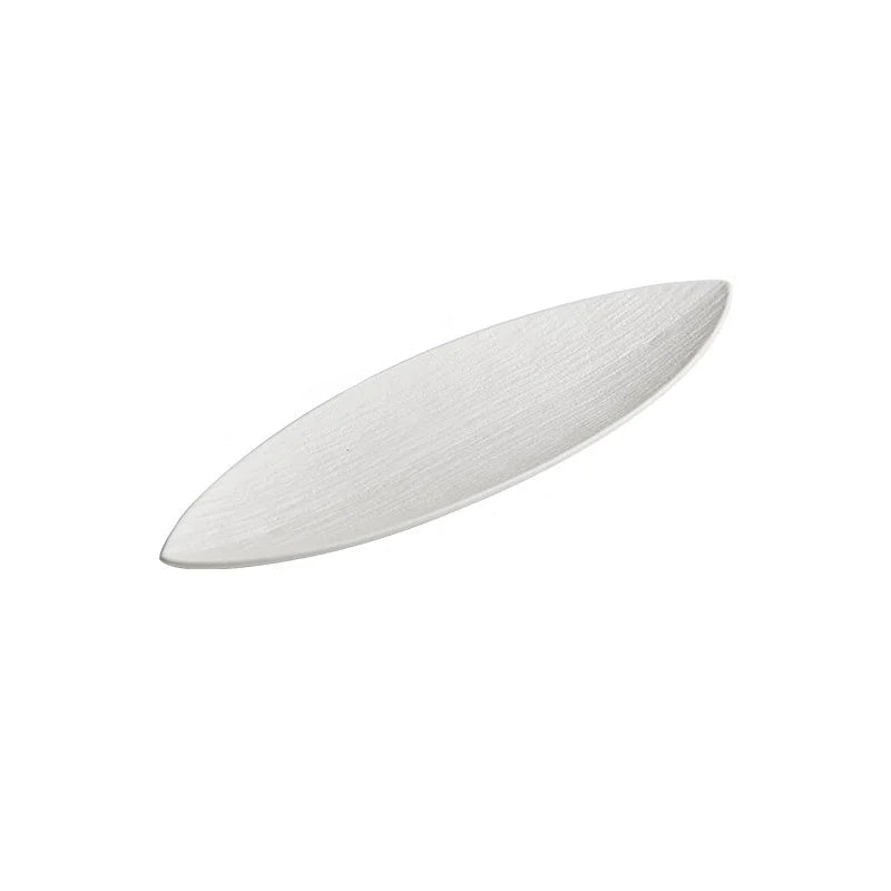 Assiette Japonaise À Sushi de Luxe Blanche