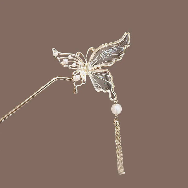 Épingle Japonaise à pampille papillon
