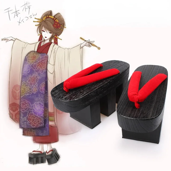 Geta Japonaise Femme 3 sabots