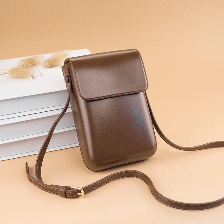 Japanese leather phone shoulder bag