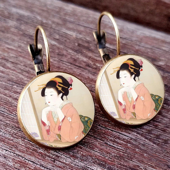 Japanese Classic Dome Earrings