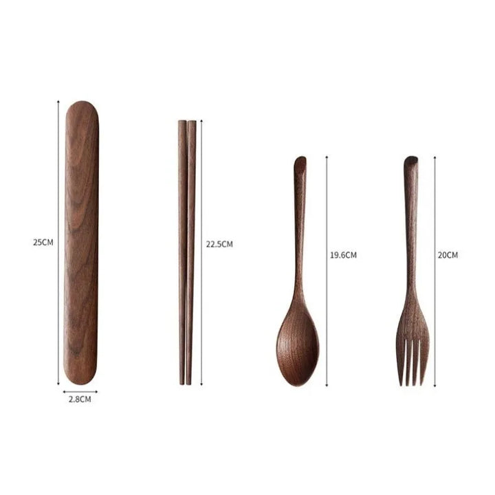 Japanese wooden cutlery set