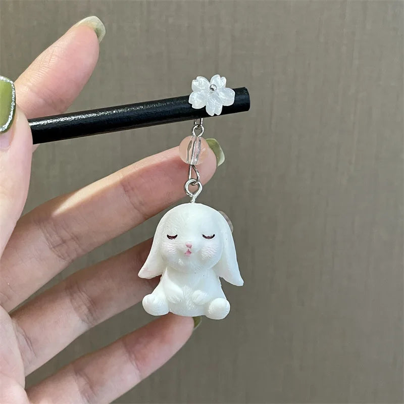 Épingle japonais chat pendant bois de chauffage