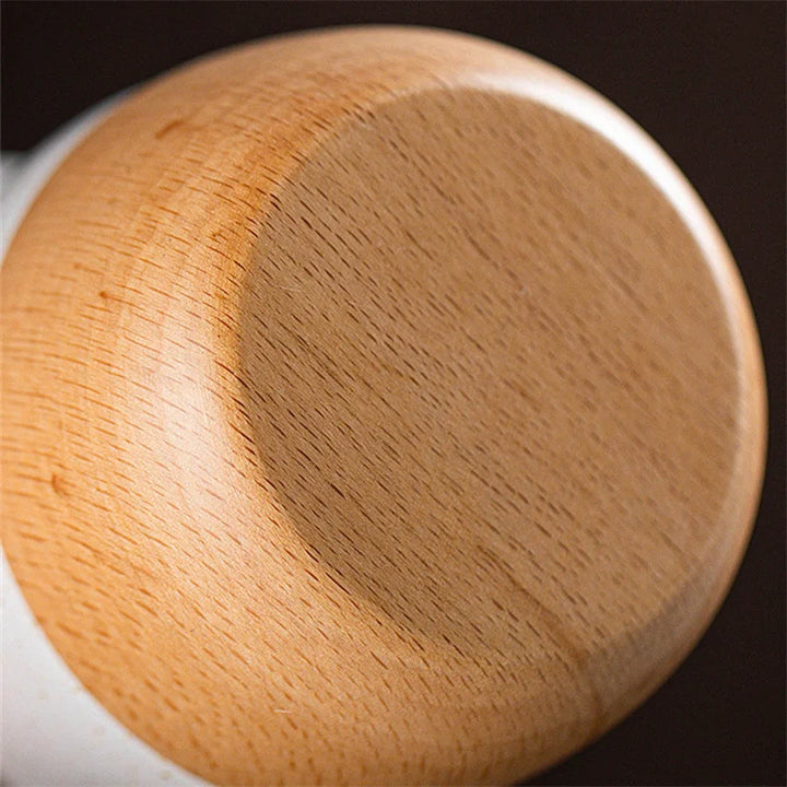 Tasse japonaise base en bois