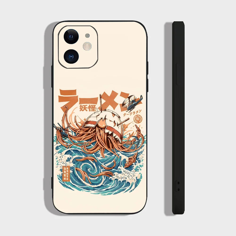 Coque de téléphone japonaise artistique
