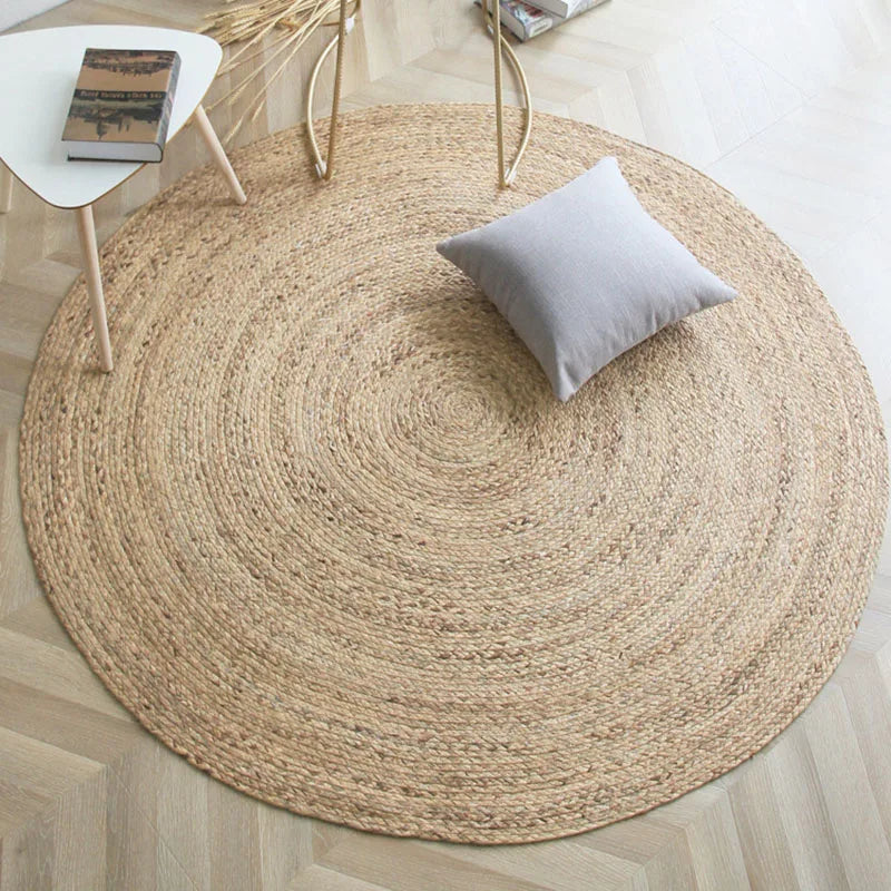 Tapis de salon Japonais rond en jute