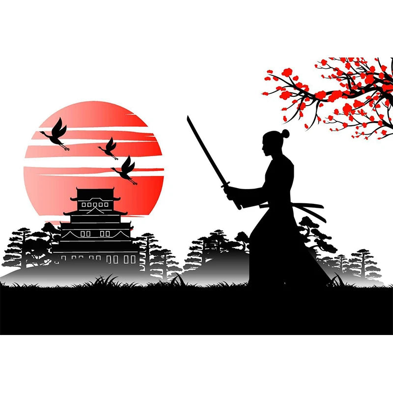 Japanese art wall stickers
