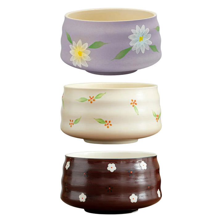 Bol Japonais Artisanal à Fleurs Style